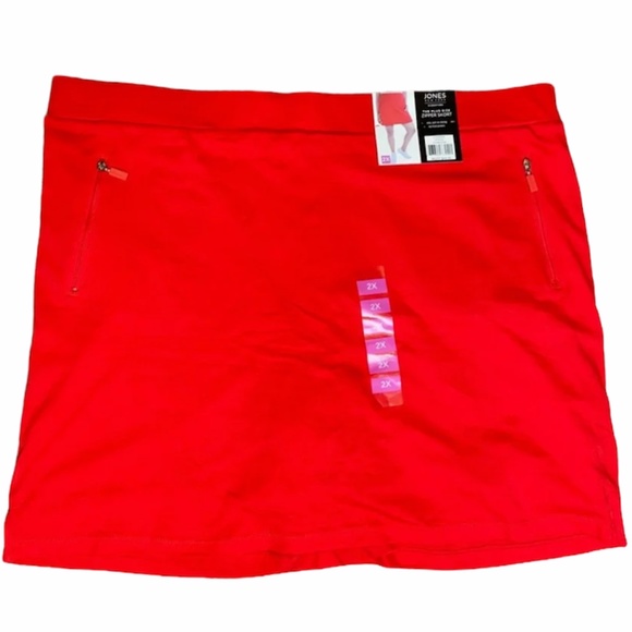 Jones New York Red Signature Skort w/Shorts - Picture 3 of 9